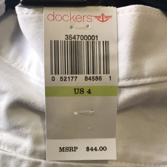 Dockers Soft Shorts White Size 4 NWT - Picture 4 of 6
